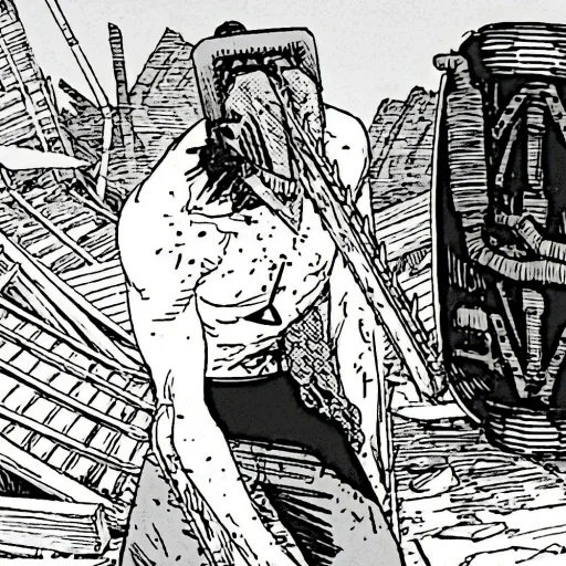 chainsawman, chainsaw man, блич манга бои, abara chainsawman, chainsaw man демон тьмы