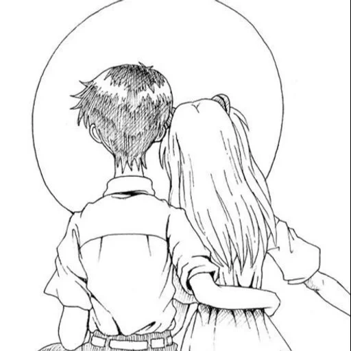 sketsa pasangan anime, peta berpasangan, sketsa pasangan anime, sketsa pasangan, gambar tentang sketsa cinta