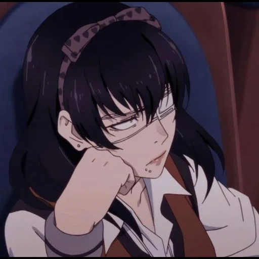 kakegurui, personnages d'anime, l'excitation folle de kakguri, anime crazy stimulation saison 3, l'excitation folle d'ikishima midari