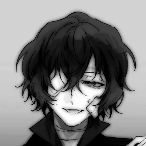 dazai, gambar, anime guys, air mata dadzai, osamu dadzai