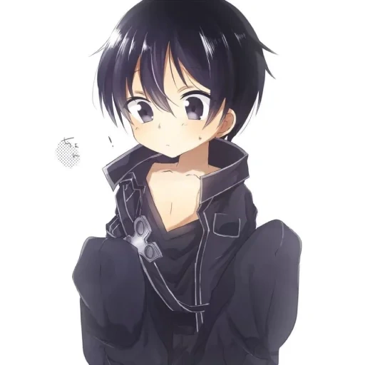 kirito art company, kirito kirigaya, shota boy kirito, sword master online, little snow valley and rattan