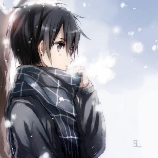 kirito, kuhn kirito, anime boy, kirito animation, sword master online