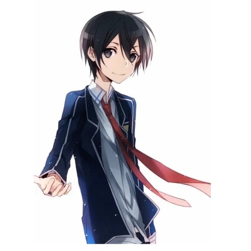 kuhn kirito, kirito animation, krito kazuto, cartoon character, sword master online