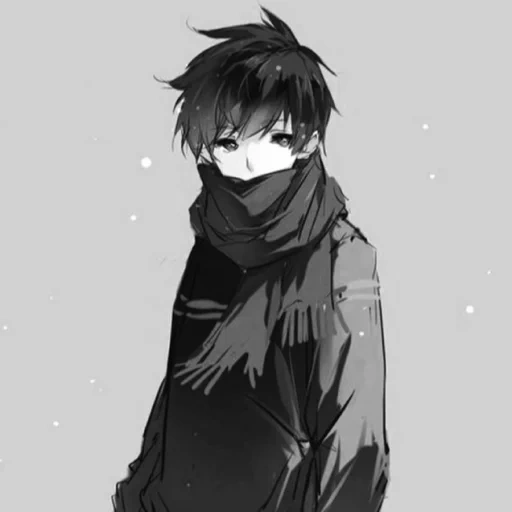 cartoon kuna, anime boy, anime boy, anime boy, anime boyfriend scarf