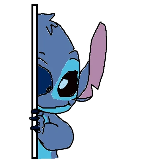 stych, stech style, stitch peeps out, styich is a cute drawing