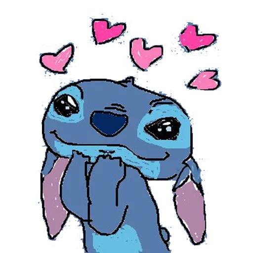 stich, anime, stici stici, stitch est mignon, peinture de stitch