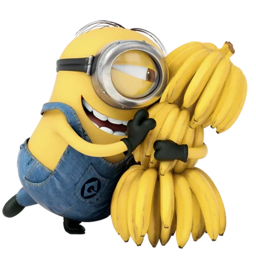 миньоны, милый миньон, смешной миньон, миньоны бананами, миньон собирает бананы