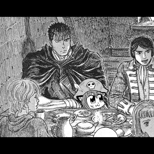 berserk, berserk, manga berserk, gats farnza love, manga berserk gats capitolo 1