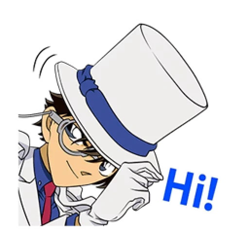 conan, kaito kid, anime hat, detective conan