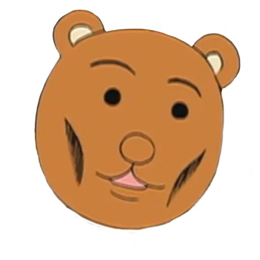 hacer cara, querido oso, cabeza de oso, oso oso, oso de dibujos animados