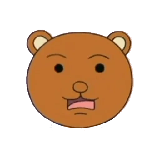 sebuah mainan, dear bear, beruang kepala, bear clipart, ilustrasi beruang