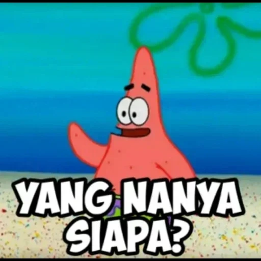 patrick, gadis, patrick mim, meme patrick, patrick sangat senang