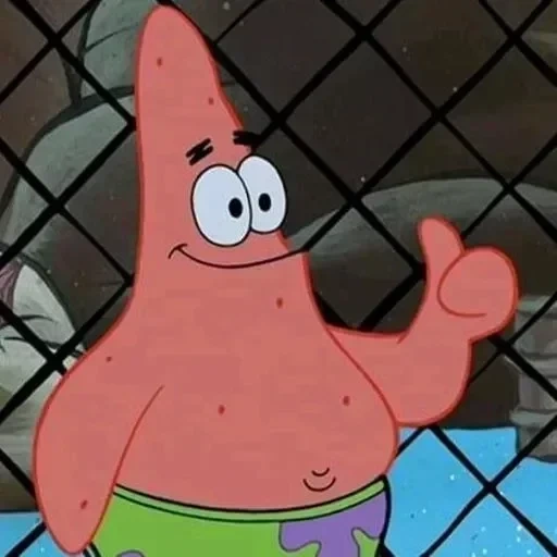 patrick, bob patrick, star de patrick, patrick star mem, bob l'éponge carré