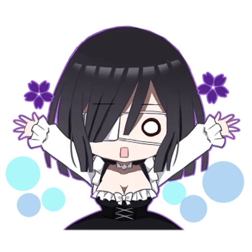 anime, o diabo tg, personagens chibi