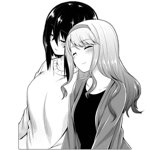 manga couple, pair manga, manga yuri, anime manga, pairs of anime