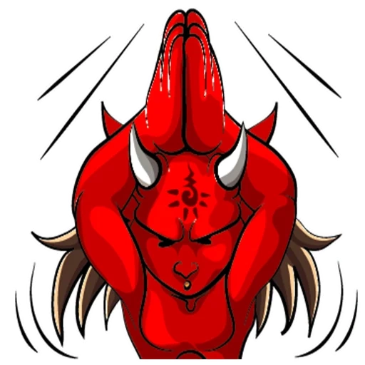 démon, satan, démons, diable rouge, stickle red devil