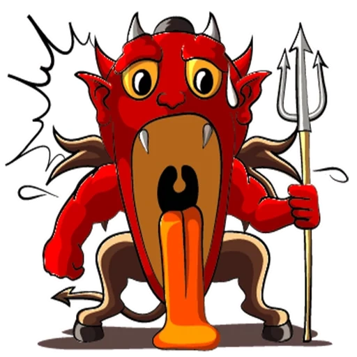 diablo, diablo, caricatura del diablo, diablo divertido, diablo de dibujos animados