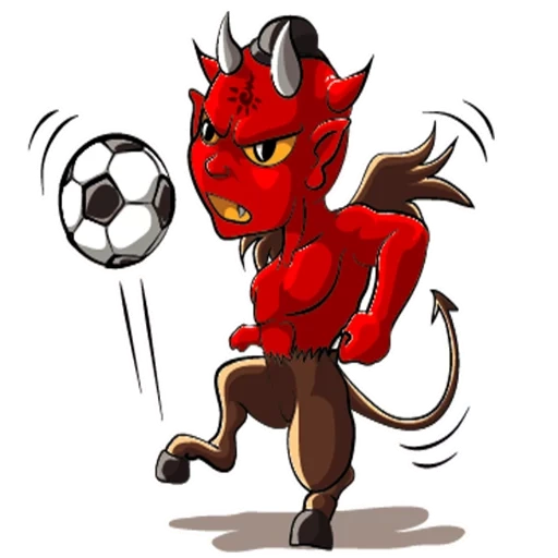 iblis, the red devil, kartun iblis, stick the red devil, ilustrasi merah unggulan