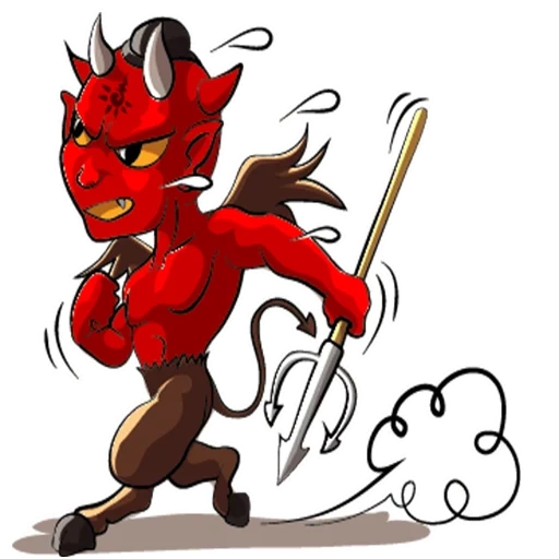 devil, demon, red devil, cartoon devil, little red devil