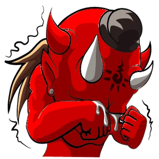 diavolo, demone, il demone è rosso, diavolo rosso, stickle red devil