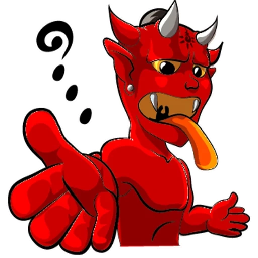 diabo, demônio, diabo, diabo vermelho, stickle red devil