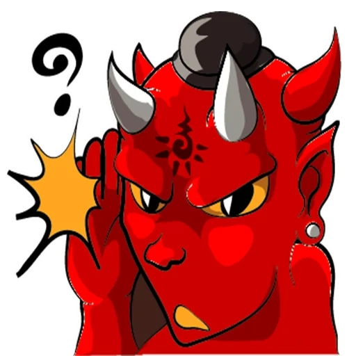 demônio, satanás, diabo vermelho, o diabo é desenho animado, stickle red devil