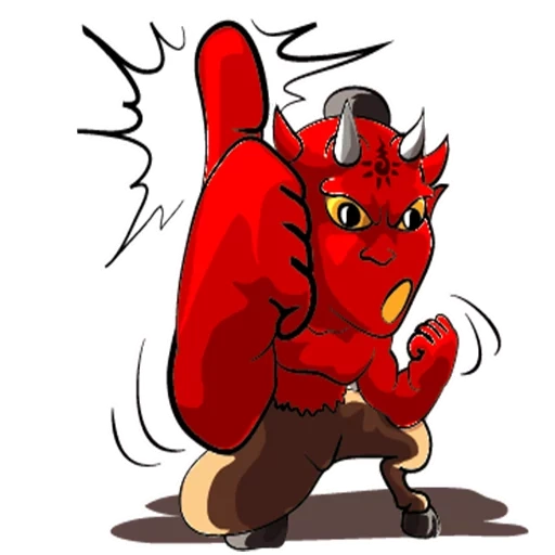 devil, demon, red bull, red devil, stickle red devil