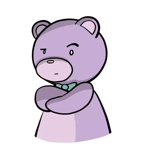 llevar, un juguete, oso somnoliento, oso triste, oso violeta