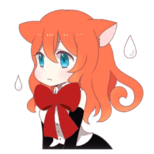 sile, anime, chibi anime, witch ginger, magic cat remake