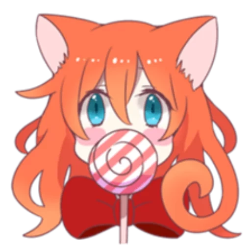 la parete rossa, anime, anime chibi, ginger la strega