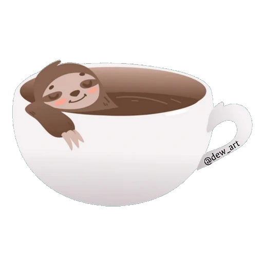 чашка, чашка кофе, милое кофе, чашка кофейная, кружка ленивец