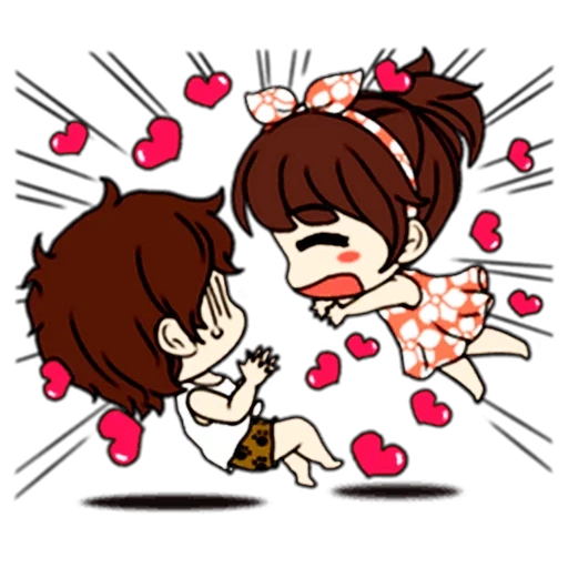 chibi, anime, anime couples