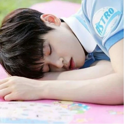 pack, cha eun woo, cha eun woo tertidur, anak laki-laki yang lucu, anak yang tampan