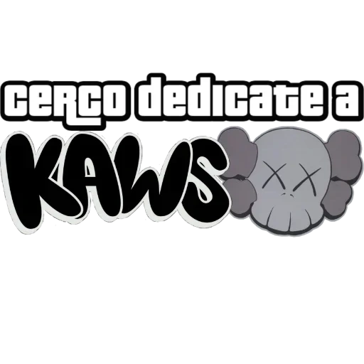 kaws, signo, máscara kaws, cabeza kaws, kaws logo