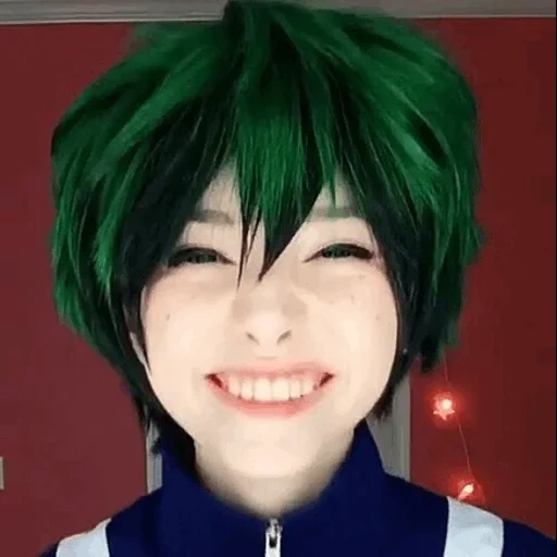 young man, cosplay, cartoon role-playing, midoria cosplay, midoria izuku cosplay