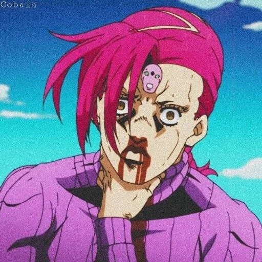 jojo anime, jojo dopio, doppio jojo mem, doppio jojo anime, jojo golden wind risotto