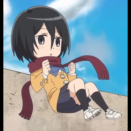 sanse animation, titan animation, mikasa attack, the attack of the three gods titan, mikasa ackerman junior high