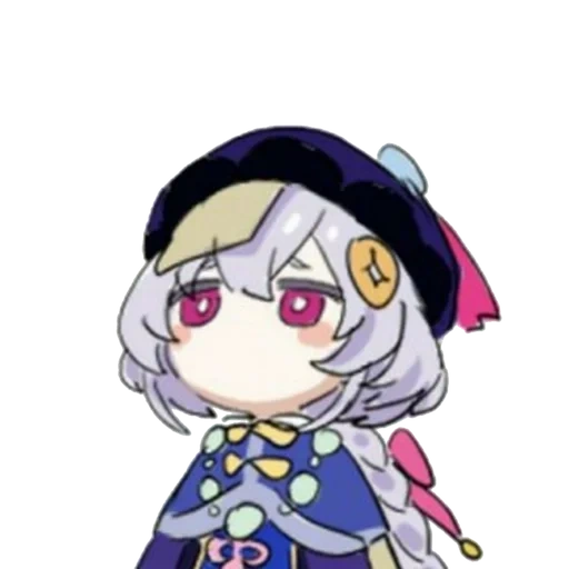 la parete rossa, chibi albedo genshen, barbara genshin chibi, influenza della radice della parete rossa, chibi wendi gen shen colpisce lo sfondo bianco