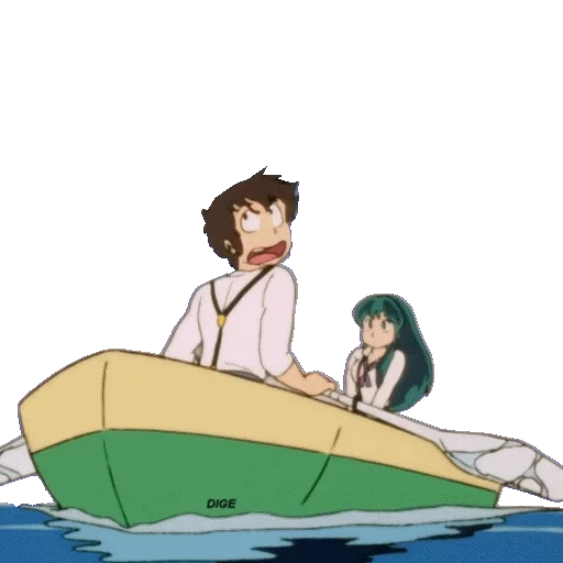 аниме, аниме лодка, катание лодке, большие аниме, аниме гибли про остров