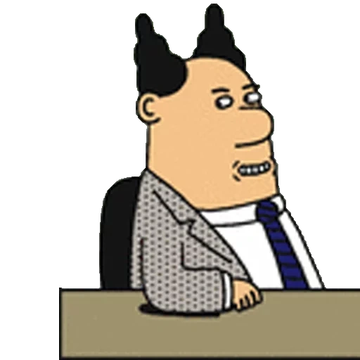 dilbert, boss aux cheveux pointus