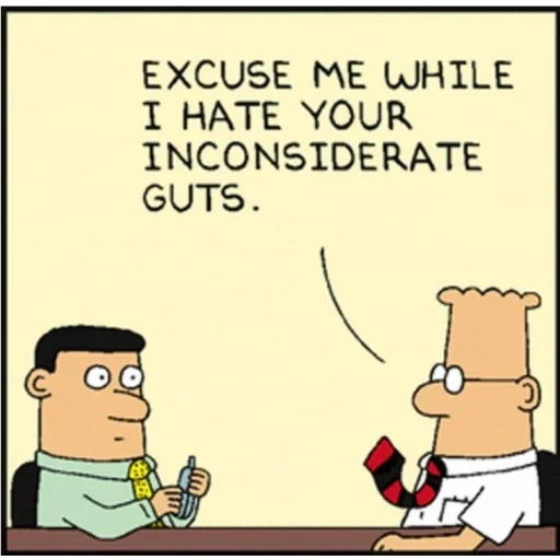 humor, dilbert, büro humor, englischer text, comics über dilbert