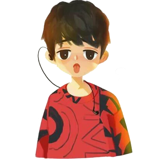 tipo, bts art, kel omori, jungkook chibi, personaggi anime