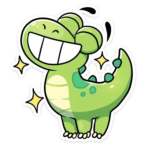 ding, lindo dinosaurio, dinosaurio feliz, dinosaurio de dibujos animados