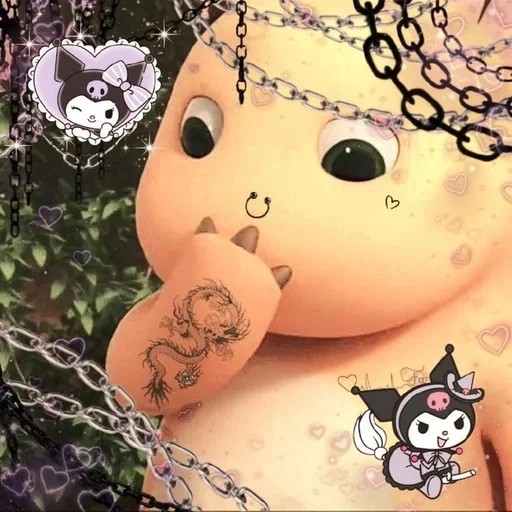 kuromi, kuromi, umano, un giocattolo, kuromi hello kitty aesthetic