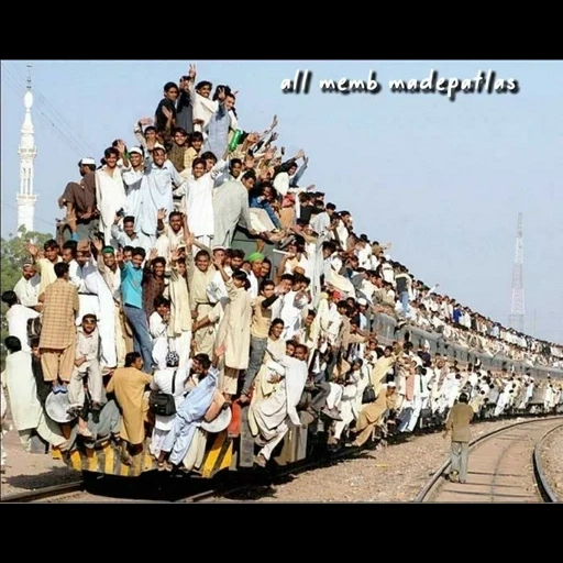 índia, trem indiano, trânsito indiano, trem paquistanês, trem de superpopulação indiana