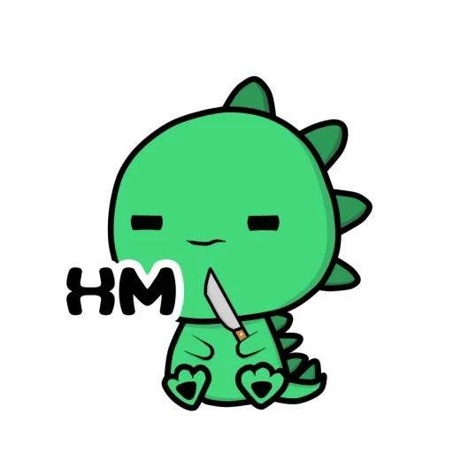 dinosauriens, dinosaure kawaii, dinosaures kawaii, beaux dessins de dessins, dinosaure vert doux