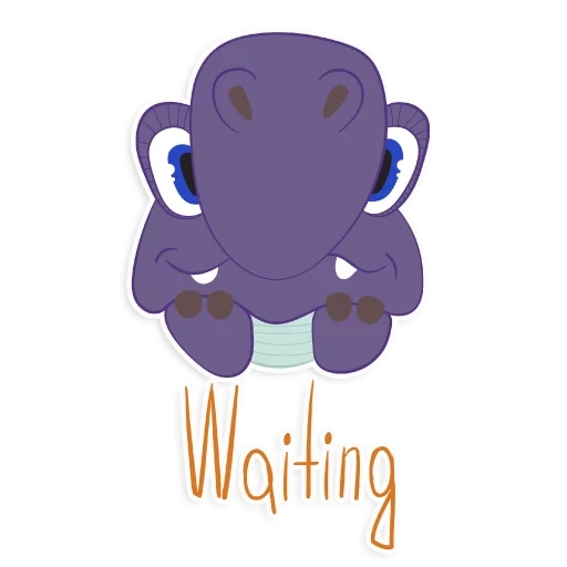 elephant, sprouting elephant, purple elephant, baby elephant, baby elephant