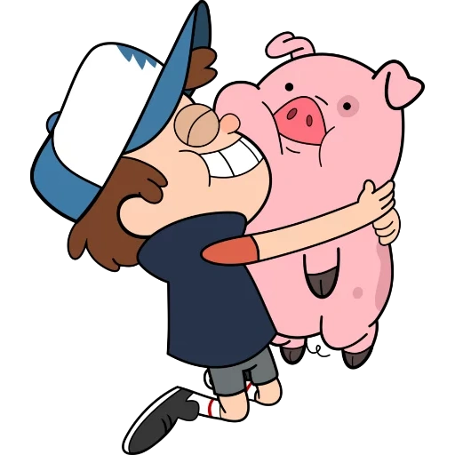 heroes of gravity falls, gravity falls, cochon gravity falls, figures gravity falls