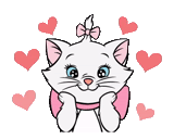kitty marie, corazón de gatito