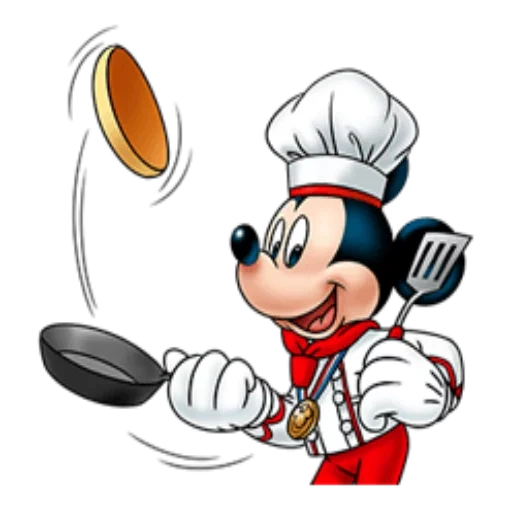 mickey mouse, parker mickey mouse, chef mickey mouse, mickey mouse cuisine, personnages de mickey mouse
